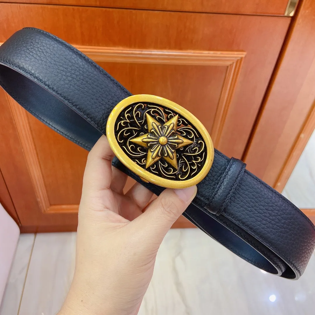 💰480💰Full package💰 💍Purchase level 𝐂𝐡𝐫𝐨𝐦𝐞𝐇𝐞𝐚𝐫𝐭𝐬 Crow Heart Detachable model. High-quality six-pointed star hardware with first-layer lychee leather belt, very cool. Width 3.8cm